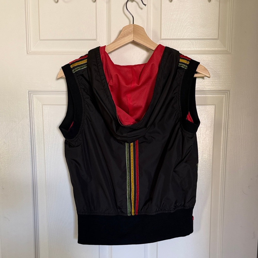 Vintage Christian Dior Black and Red Embroidered Vest - Picture 5 of 7